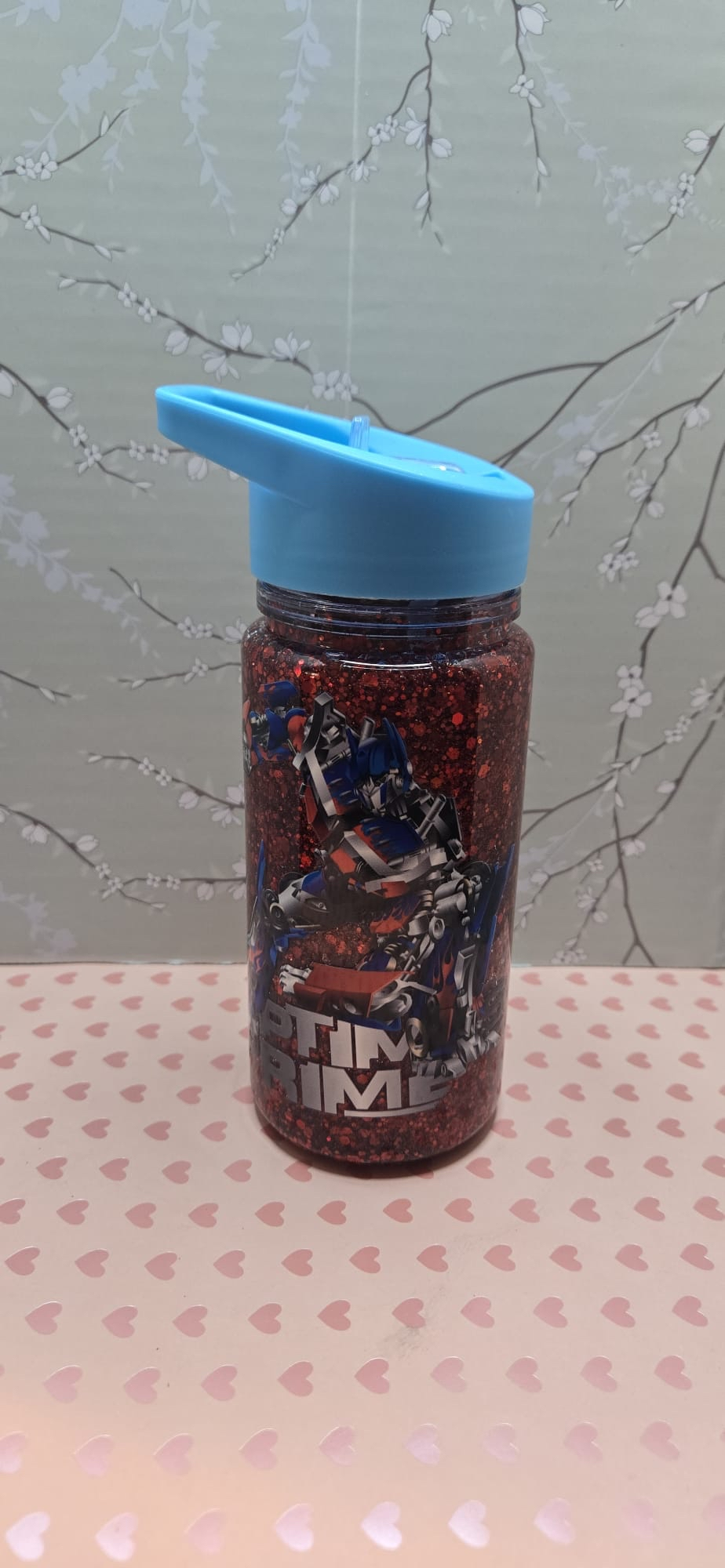 Action Robot Snow Globe Sip Cup